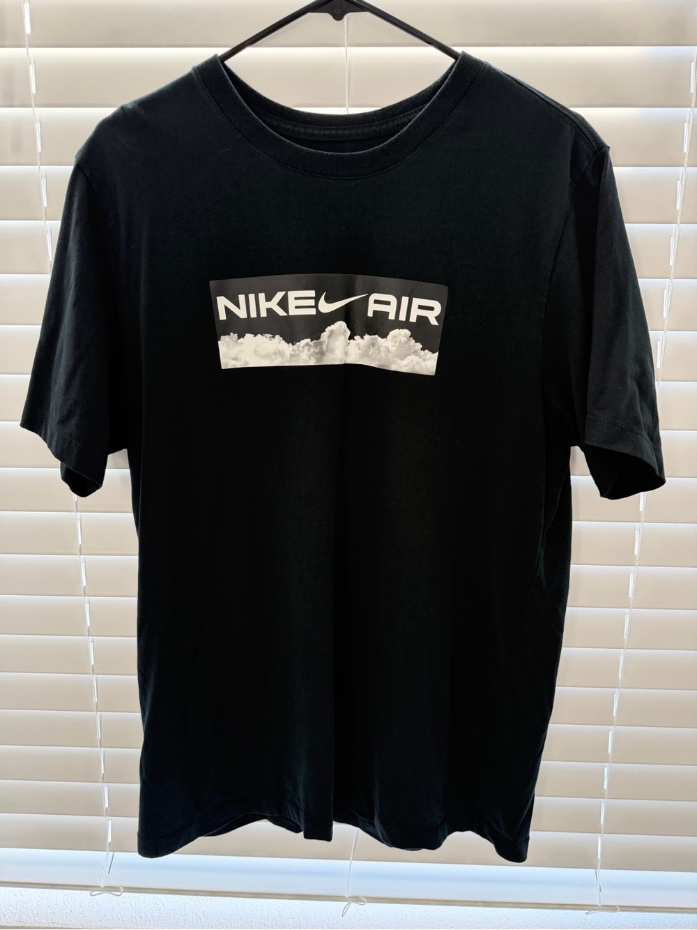 Nike Black Short-Sleeve Tee with White Nike Air Graphic